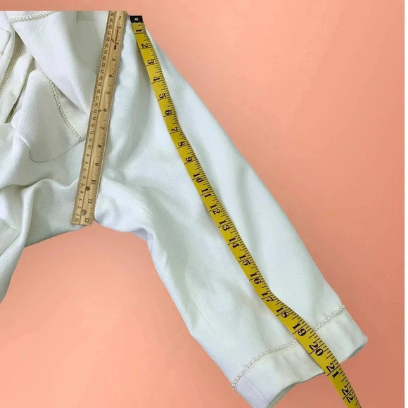 Focus on Suits Two Piece Blazer Suit Jacket Pencil Skirt Set Size 22W Ivory - Picture 13 of 16